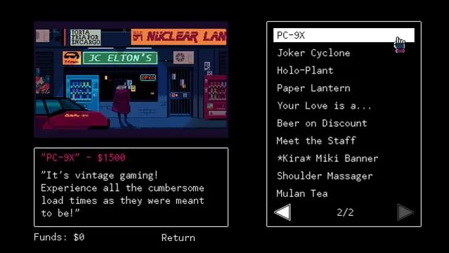 VA-11 Hall-A: Cyberpunk Bartender Action PC Screenshot